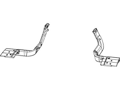 Chrysler 5058422AA DUCT Air to Rear Seat