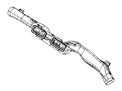 Chrysler 5058257AA DUCT Center Distribution