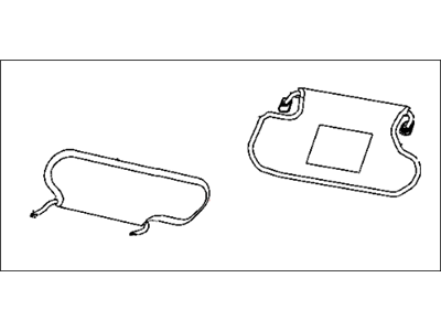 Dodge 1UL84DX9AA VISOR