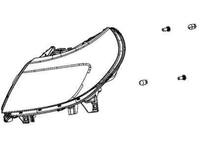 Ram 68154588AK HEADLAMP