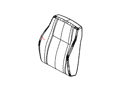 2008 Jeep Compass Seat Cover - 1EX001K2AA
