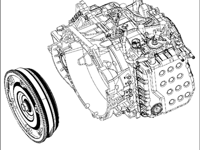Jeep 68219824AB TRANSMISSION With Torque Converter