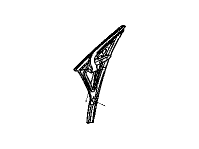 Chrysler 5056018AA WEATHERSTRIP Front Door and Channel