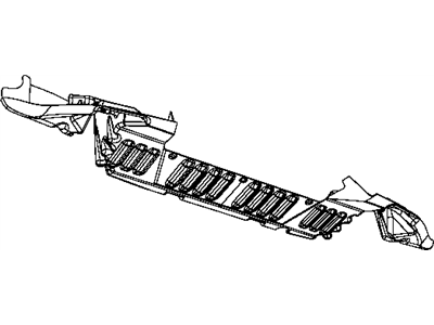 Dodge 55079230AB BELLY PAN Front