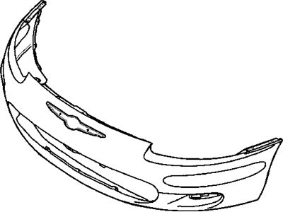 Chrysler MR516340 BUMPER Fascia Front