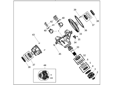 Ram 68224024AA HEAD ASSEMBLY Axle
