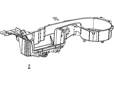Dodge 68037340AA HOUSING A/C And Heater Includes: Heater Tube Clamp, and Studs.