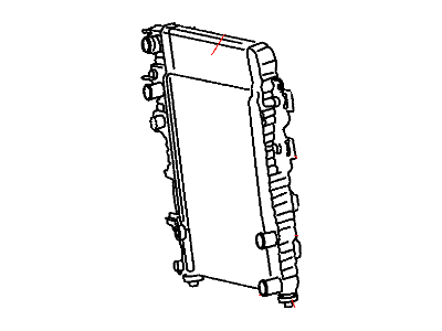 Jeep 2AMR2481AA RADIATOR Engine Cooling NOTE:25 pc min Qty Mix and Match Pallet Program only, Use mopar.com to order, Magneti-Marelli Parts tab