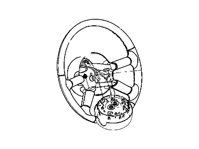 Chrysler Steering Wheel - 1EX89XDHAB
