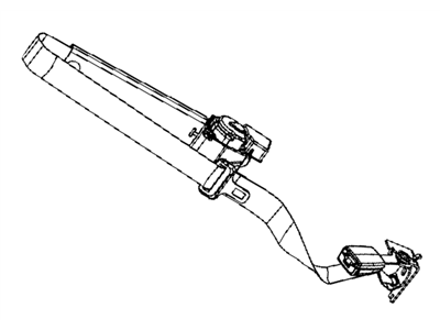 Dodge 1GE15BD3AB SEAT BELT RR CNTR SHOULDER