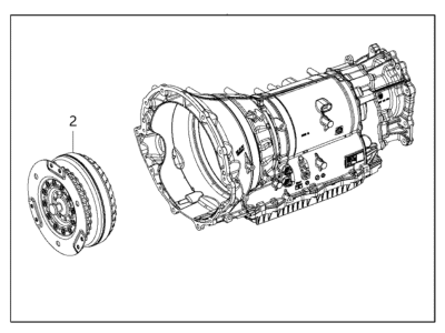 Jeep 68296735AC TRANSMISSION With Torque Converter