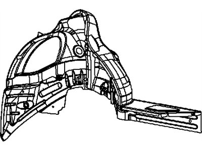 Dodge 68087134AC PANEL Rear Wheelhouse