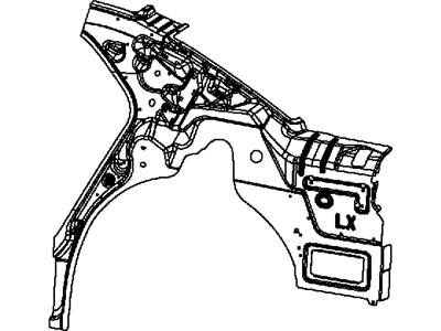 Mopar 68127978AB Panel Bodyside Aperture Inner Rear