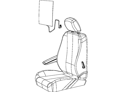 Ram 1UR68BD1AA COVER AND FOAM Front Seat Back