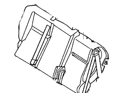 Chrysler 1AB401DVAA COVER Rear Seat Back