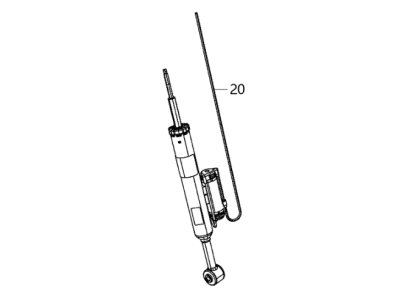 Dodge 68421906AA SHOCK ABSORBER Suspension Rear