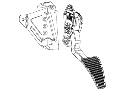 Ram 68044317AB PEDAL Accelerator