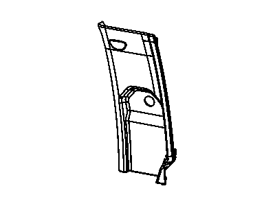Mopar 1DX58BD1AA Rear Pillar Trim, Upper Passenger Side