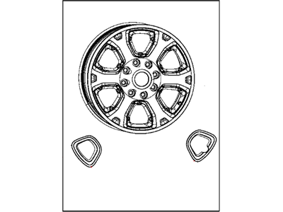 Ram 1VQ85RXFAA WHEEL Aluminum