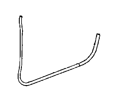 Mopar 55394043AE Lower Weatherstrip, Front Outer Driver Side