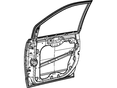 Mopar 4894916AB Door Shell, Front Passenger Side