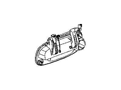 2002 Dodge Durango Door Handle - 55364035AB