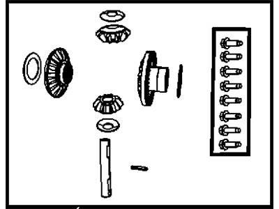 Jeep 68004075AA GEAR KIT Center Differential