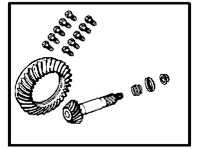Jeep 68004071AB GEAR KIT Ring And Pinion