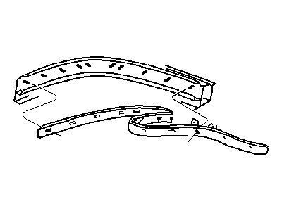 Chrysler 4658902 SPACER Folding Top T/Strip Retainer To Closure Panel