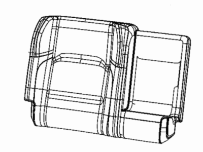 Jeep 6YS24SA5AA COVER Rear Seat Back Right