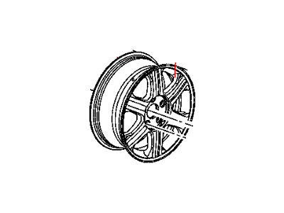 Chrysler 4880229AA WHEEL Aluminum