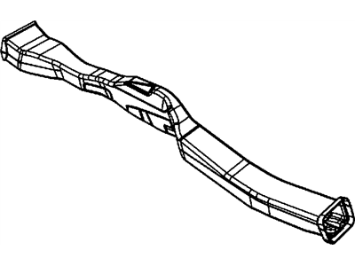 Mopar 4662041AC Floor Duct, Front Lower