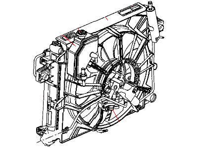 Jeep 55116858AA RADIATOR Engine Cooling