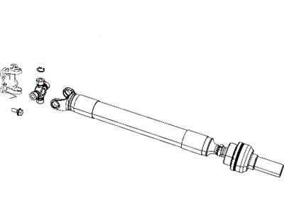 Dodge 52123021AA SHAFT Drive Front