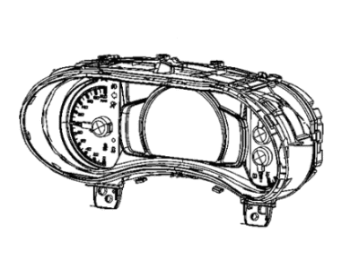 Jeep 68402705AB CLUSTER Instrument Panel