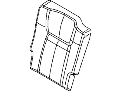 Jeep 1PZ89BD1AA COVER Rear Seat Back Right