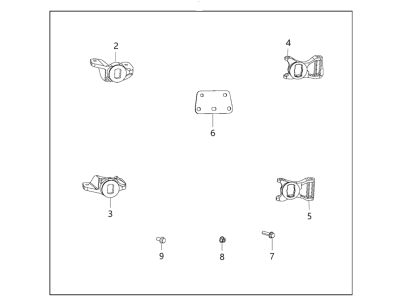 Ram 82213980AB RECEIVER KIT Trailer Tow