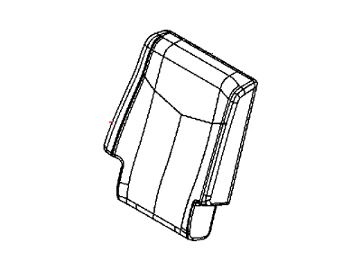 Dodge 5RV16DX9AA COVER Rear Seat Back 2nd Row