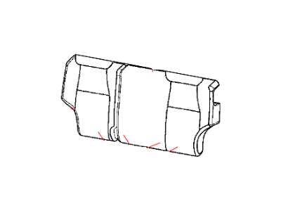 Jeep 1QC47XDVAA COVER Rear Seat Back 60%