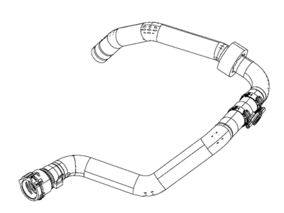 Jeep 68299325AA HOSE Heater Return