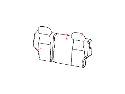 Jeep 1CW591D5AA COVER Rear Seat Back 60%