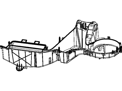 Dodge 68003992AA HOUSING A/C and Heater Lower