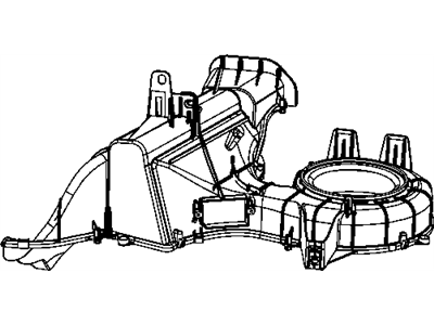 Dodge 68003991AA HOUSING A/C and Heater Upper