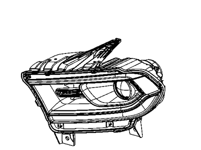 Dodge 68423850AD HEADLAMP