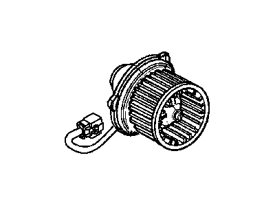 Dodge 5019185AA MOTOR Blower with Wheel