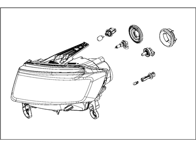 Jeep Grand Cherokee Headlight - 68110997AD