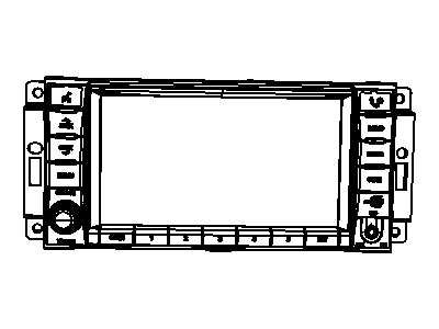 Dodge 5064756AB RADIO AM/FM/DVD/HDD/MP3/RR CAMERA