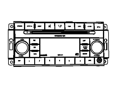 Dodge 5064941AC RADIO AM/FM/6 DVD