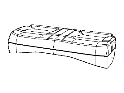 Dodge 1TG07BD3AA COVER Rear Seat Cushion
