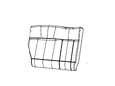 Mopar 1TG16BD3AA Cover Rear Seat Back 60% Side